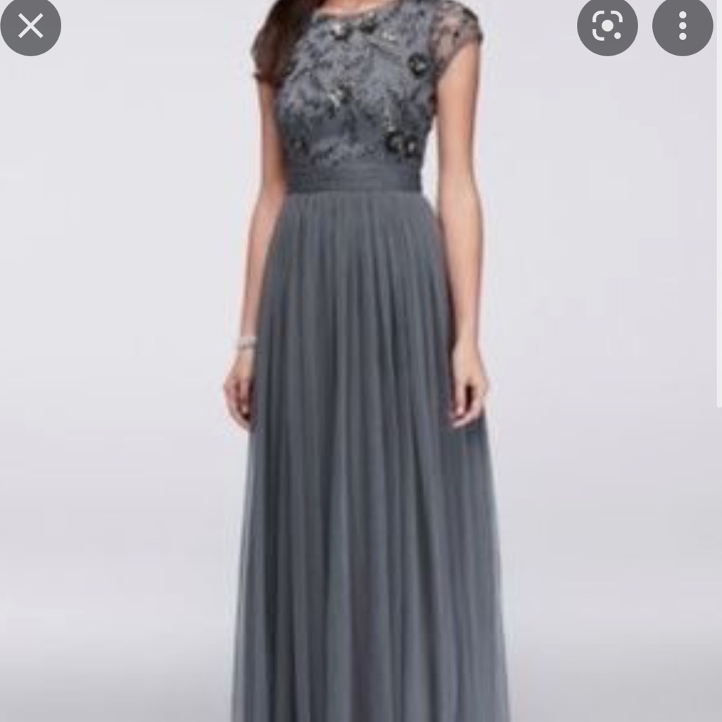 Beaded Short Sleeve Prom/Wedding Dress